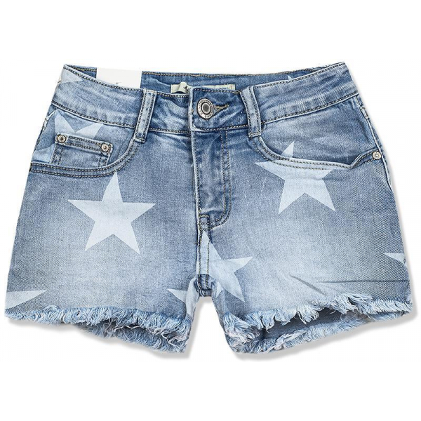 Jeans Shorts mit Sternprint