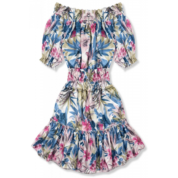 Kleid Serena blau-rosa/O&#039;la Voga